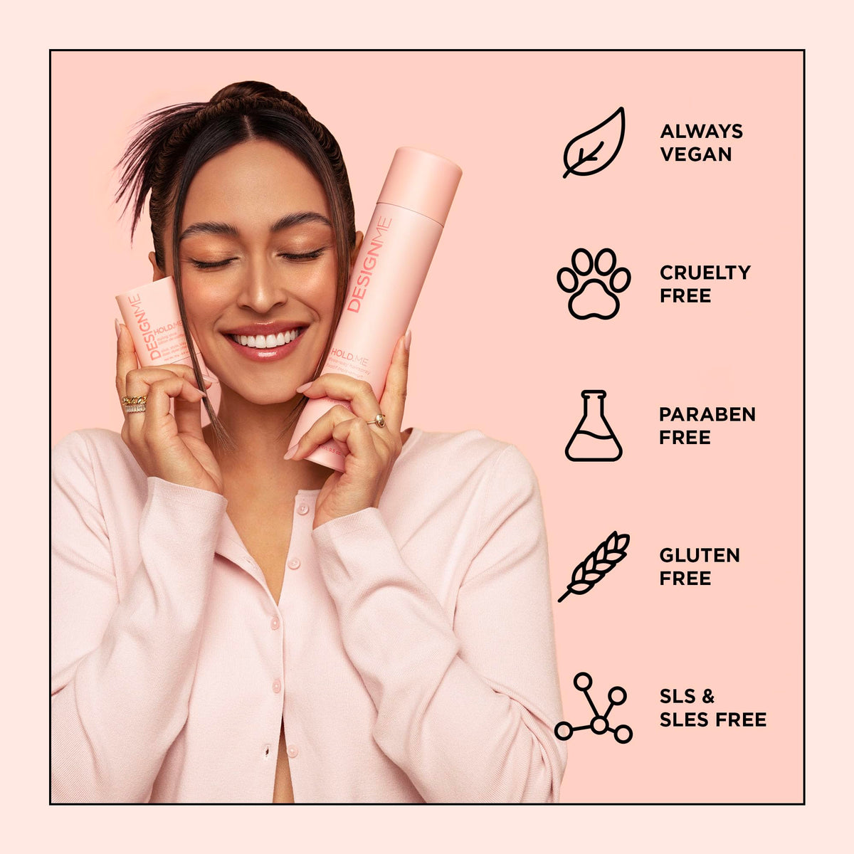 Design.Me HOLD.ME Styling Stick | Vegan Hair Wax Stick for Women | Controls Frizz, Tame Flyaways & Smooths Hair | With Long-Lasting Hold 🍁 All In One Marketplace Canada