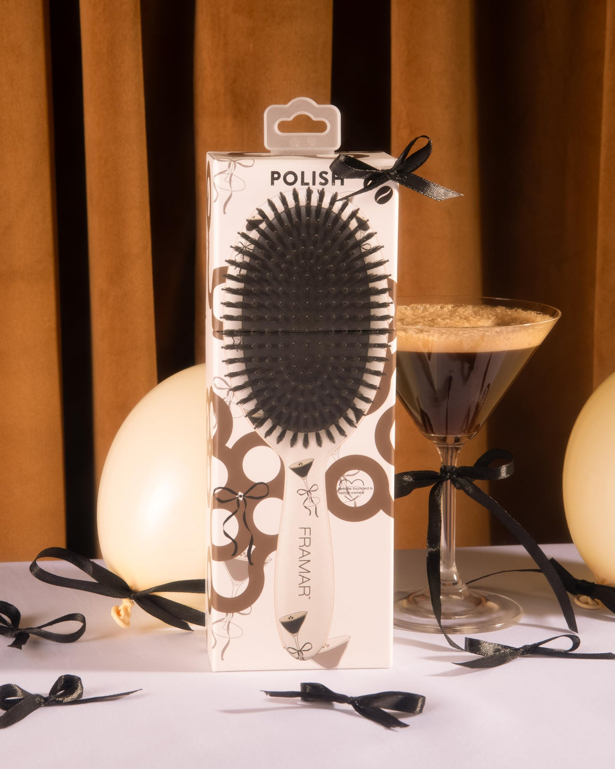 FRAMAR Boar Bristle Hair Brush β Slick Back Hair Brush For Women, Boar Bristle Brush, Slick Back Brush, Hairbrush Women, Brosse a Cheveux, Boar Brush For Volume and Shine β Espresso Martini π All In One Marketplace Canada
