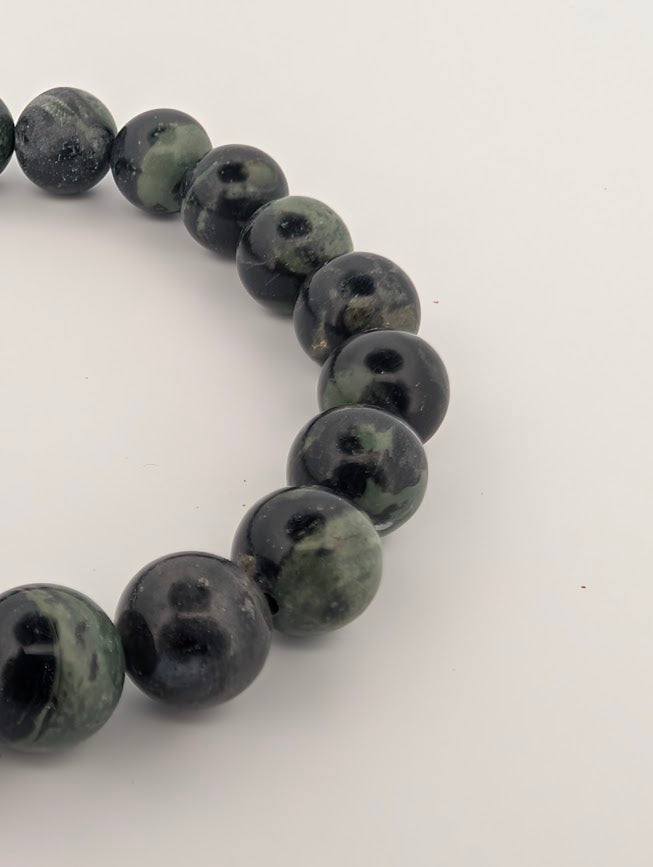 Kambaba Jasper Bracelet — 8mm Round Beads