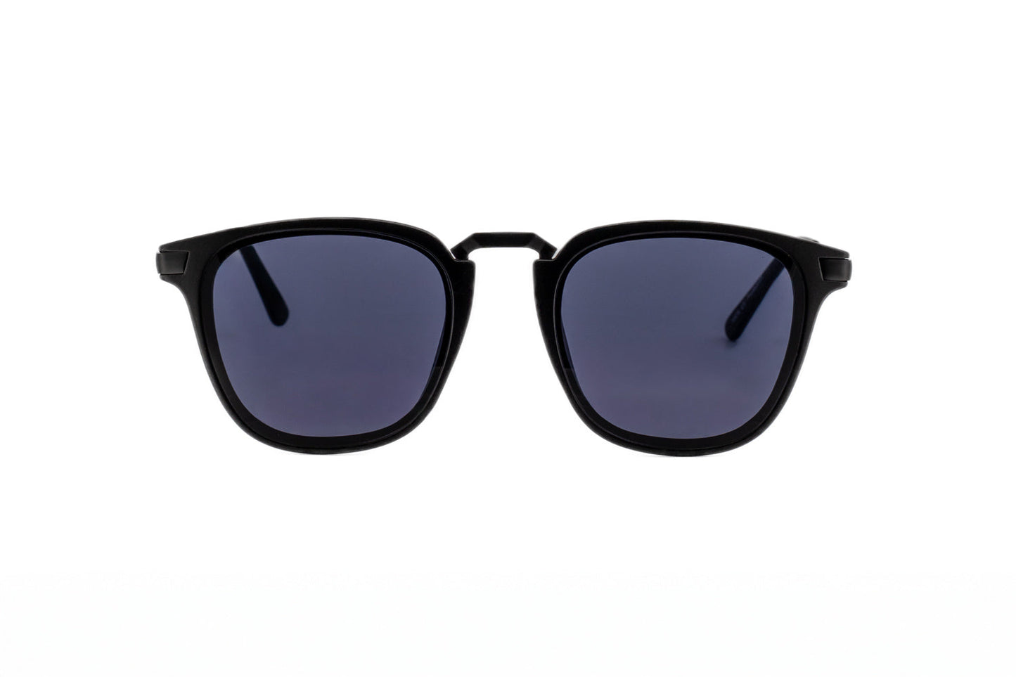 Boléro Maven — Matte Black Square Keyhole Sunglasses