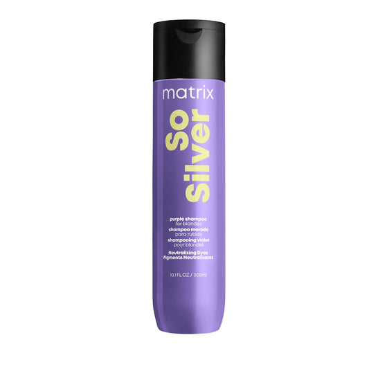 Matrix So Silver Purple Shampoo, Neutralizes Yellow Tones, For Blonde, Grey, and Platinum Hair, Color Depositing and Clarifying Shampoo For Color Treated Hair, Vegan 🍁 All In One Marketplace Canada