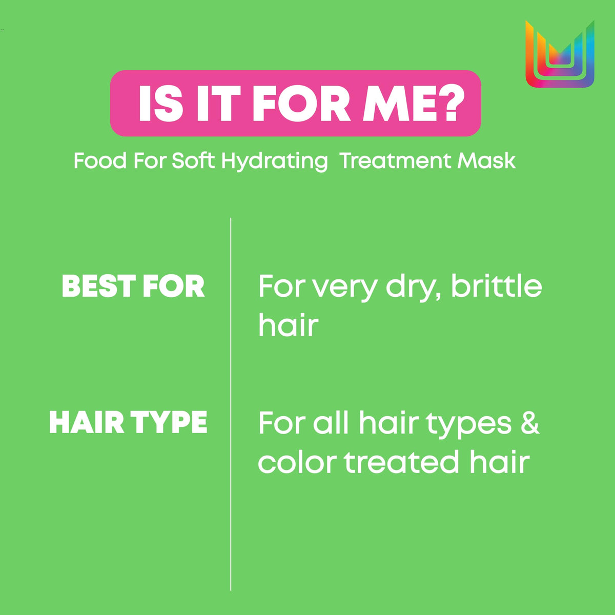 Matrix Rich Hydrating Treatment Mask for Very Dry and Porous Hair, With Avocado Oil and Hyaluronic Acid, Food For Soft, 500 ml 🍁 All In One Marketplace Canada
