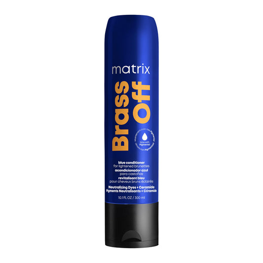 MATRIX Brass Off Blue Conditioner, Removes Brassy Orange Undertones, Tones Brunettes, Brown and Dark Blonde Hair, Color Depositing Conditioner for Color Treated Hair, Salon, Vegan 🍁 All In One Marketplace Canada