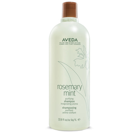 Aveda Rosemary Mint Purifying Shampoo | Clarifying Shampoo | Adds Shine | for Normal to Oily Hair, Fine to Medium Hair Types | 97% Naturally Derived*, 1000ml 🍁 All In One Marketplace Canada