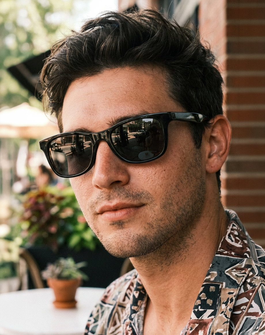 Boléro Luxor — Floating Wayfarer Polarized Sunglasses