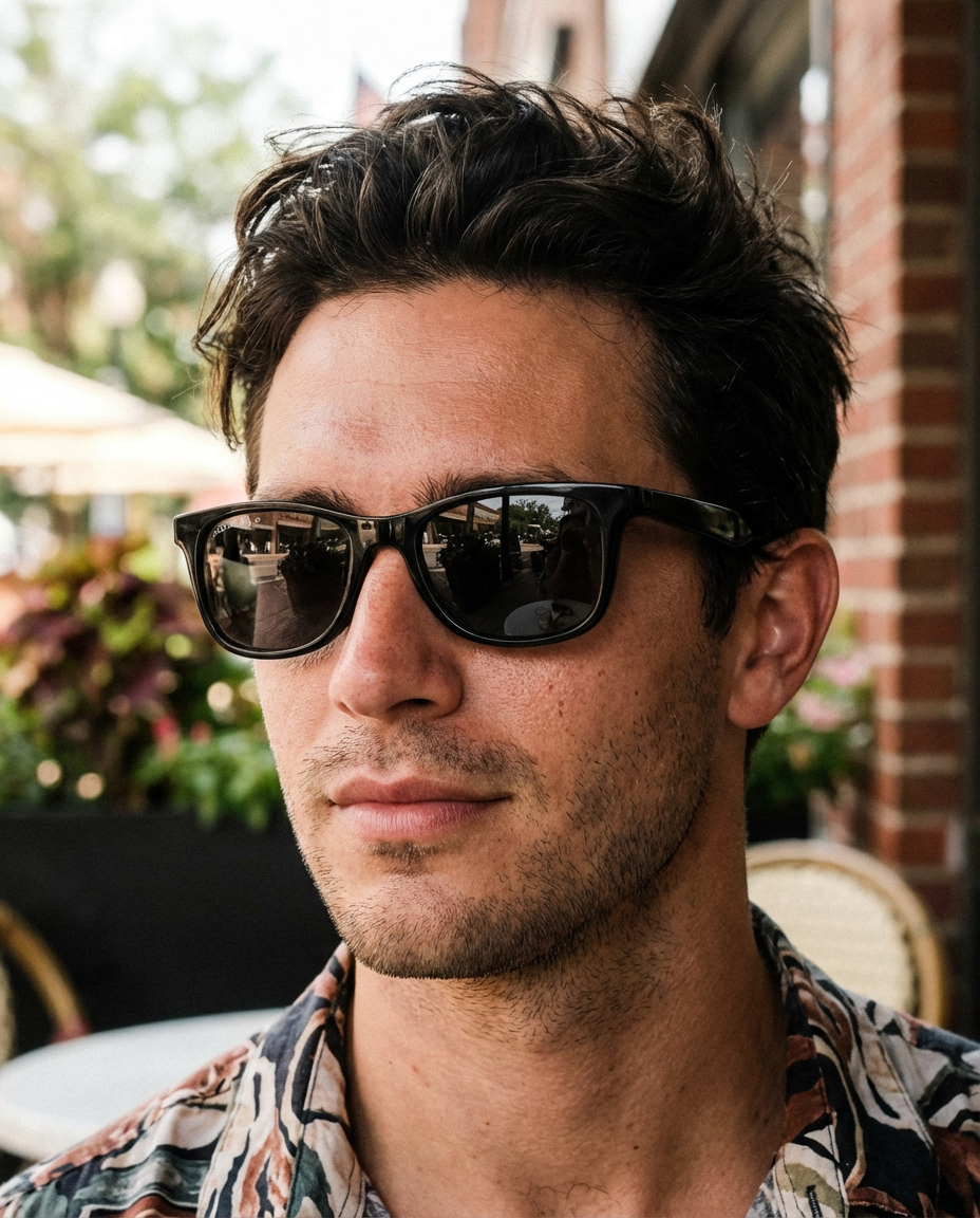 Boléro Luxor — Floating Wayfarer Polarized Sunglasses