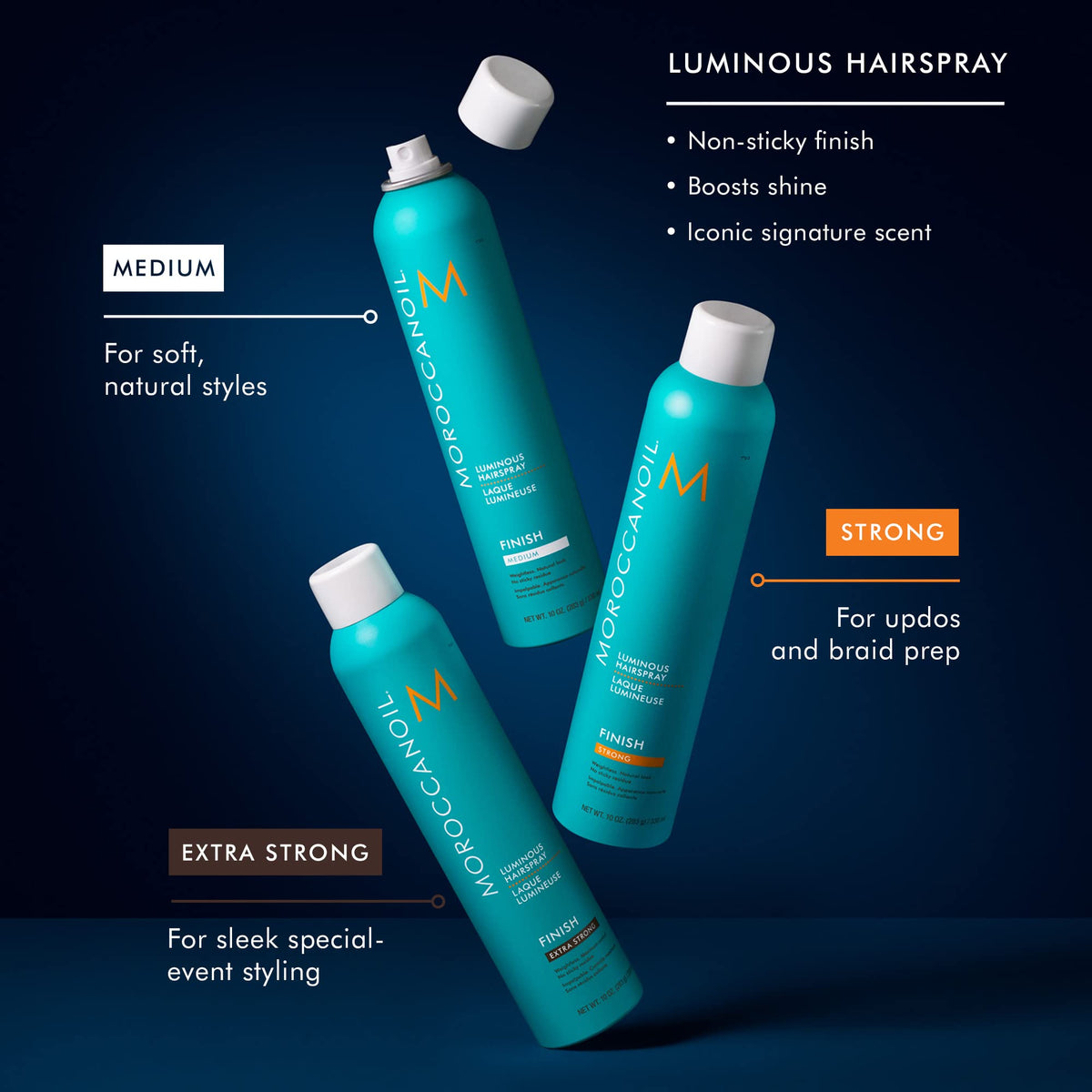 Moroccanoil Luminous Hairspray Medium, 10 Fl. Oz. 🍁 All In One Marketplace Canada