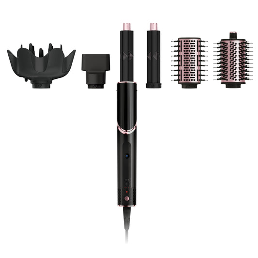 Shark Hair Dryer | FlexStyle Hair Styling System | Portable & Powerful Blow Dryer Brush | Hair Curler & Volumizer | 6 Styling Tools Included | Best for All Hair Types | Black | HD440BKC 🍁 All In One Marketplace Canada
