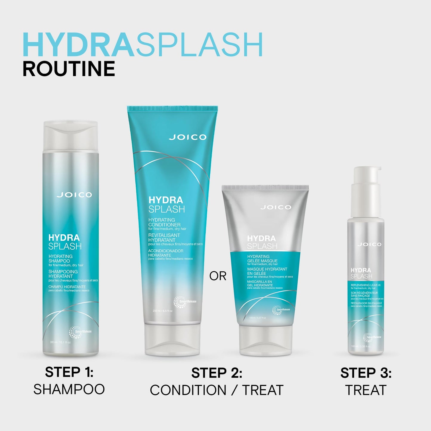 Joico HydraSplash Hydrating Shampoo or Conditioner for Fine to Medium Hair, Moisturizing Dry Damaged Hair with Keratin and Coconut Oil 🍁 All In One Marketplace Canada