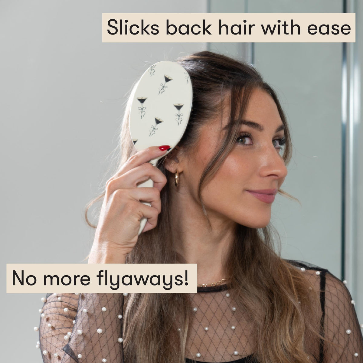 FRAMAR Boar Bristle Hair Brush – Slick Back Hair Brush For Women, Boar Bristle Brush, Slick Back Brush, Hairbrush Women, Brosse a Cheveux, Boar Brush For Volume and Shine – Espresso Martini 🍁 All In One Marketplace Canada