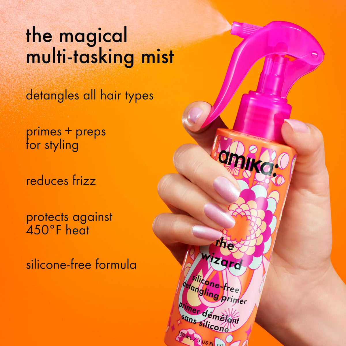 amika the wizard silicone-free detangling hair primer, 5oz 🍁 All In One Marketplace Canada