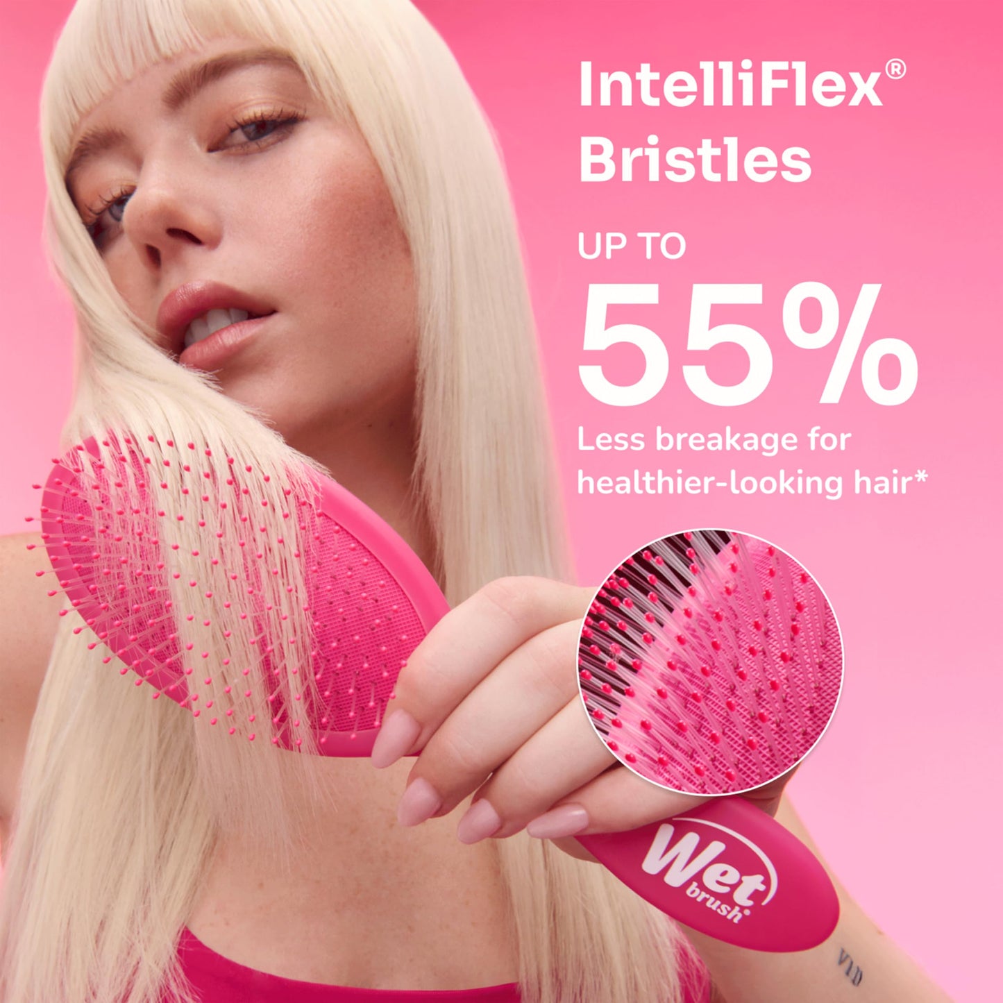 Wet Brush Original Detangler Hair Brush, Pink and Purple - 2 Piece Bundle 🍁 All In One Marketplace Canada