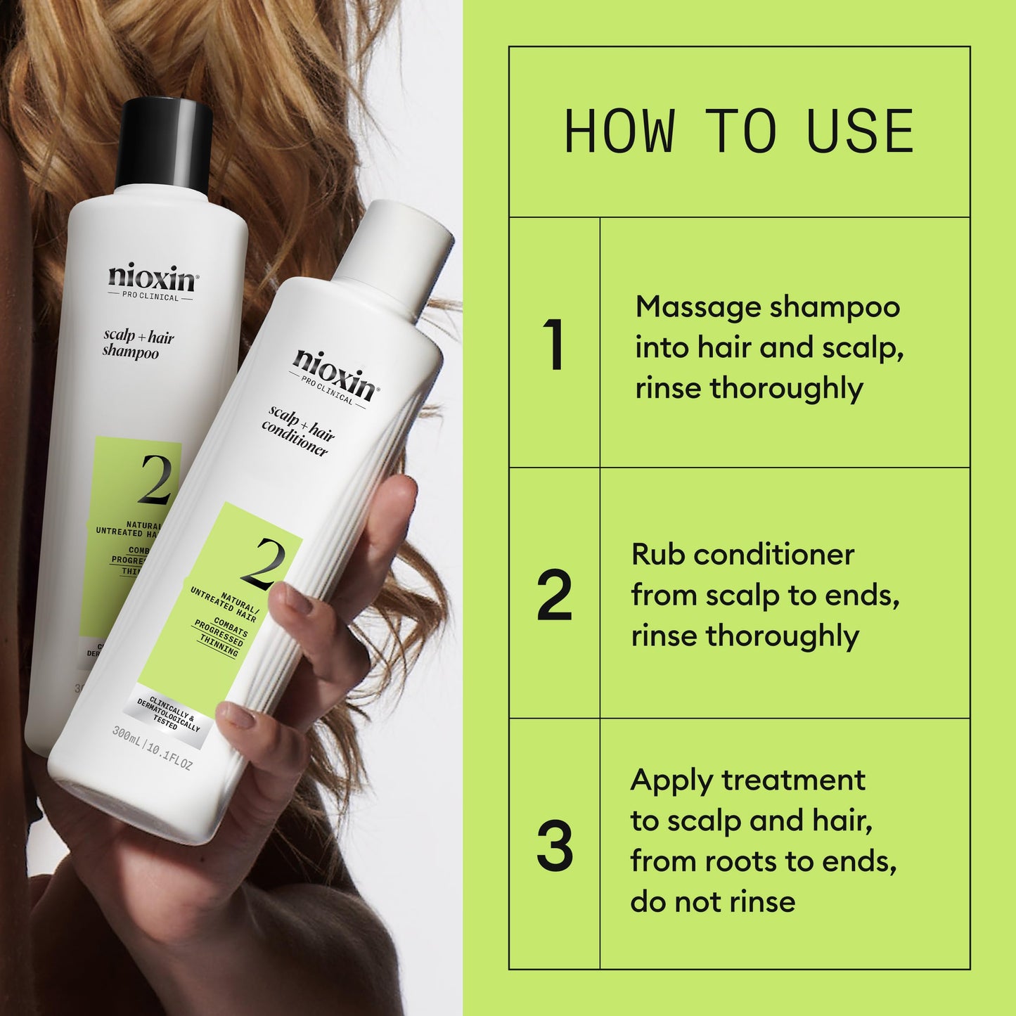 Nioxin Scalp + Hair Thickening System 2 - Hair Thickening System for Natural Hair with Progressed Thinning, Trial Size (Packaging May Vary) 🍁 All In One Marketplace Canada