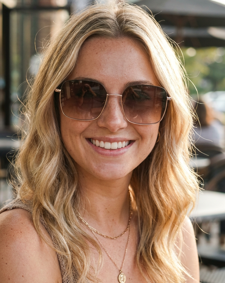 Boléro Celesta — Oversized Square Polarized Sunglasses