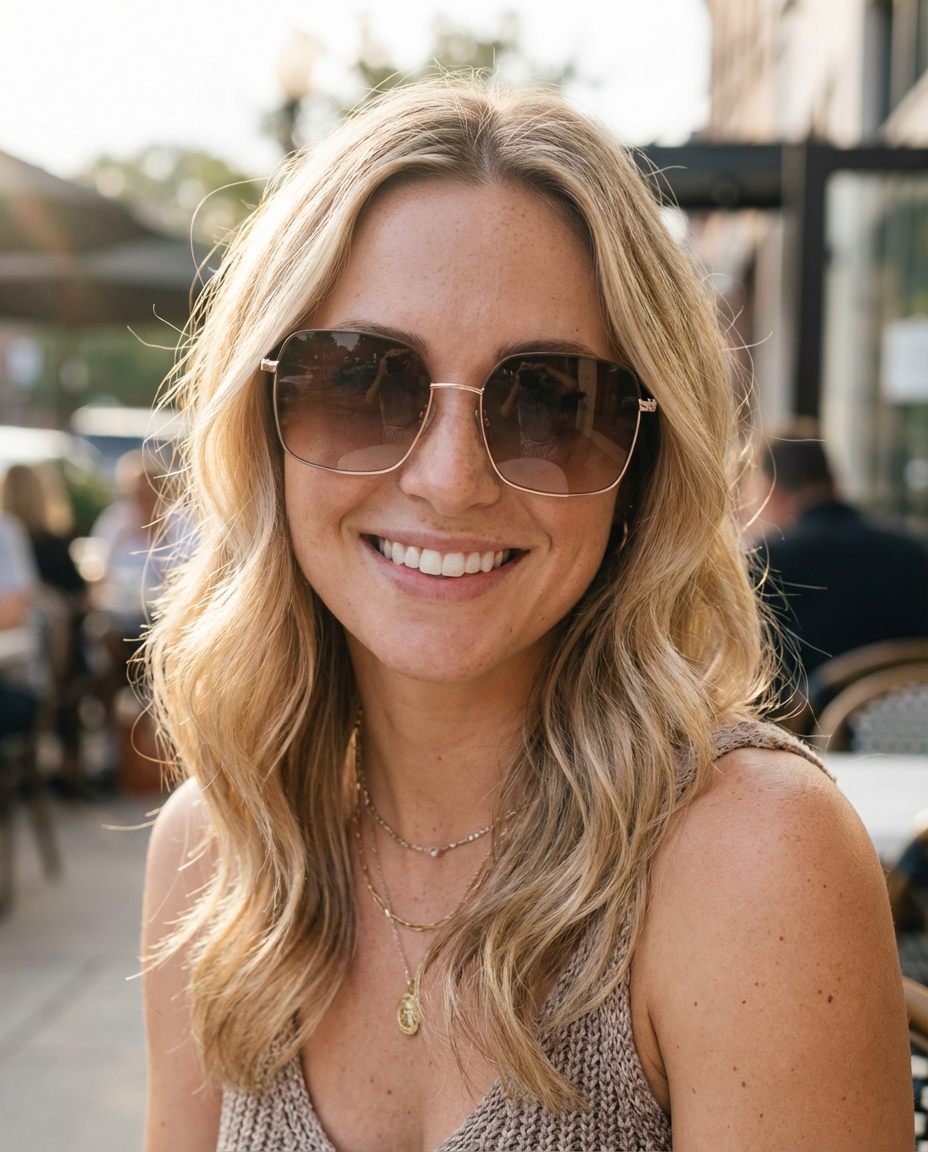 Boléro Celesta — Oversized Square Polarized Sunglasses