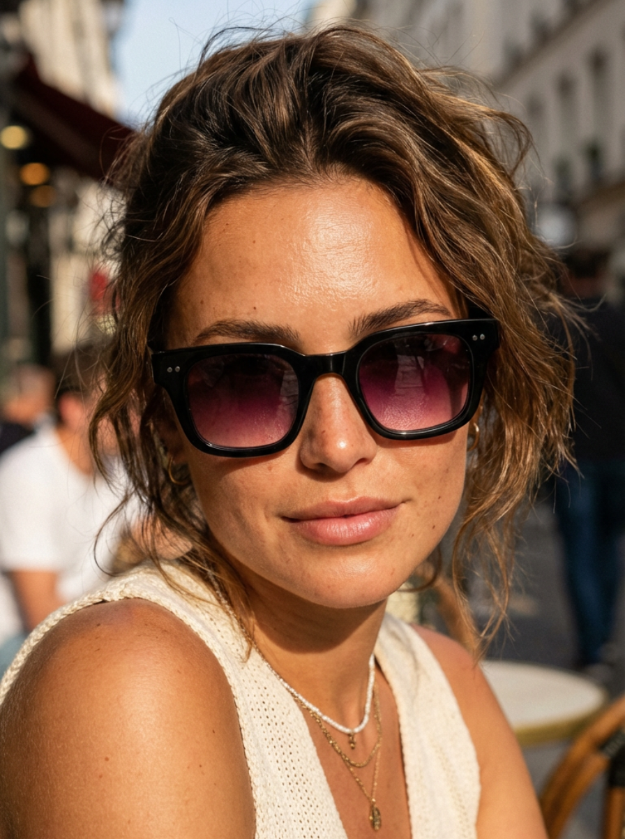 Boléro Verdene — Bold Square Sunglasses
