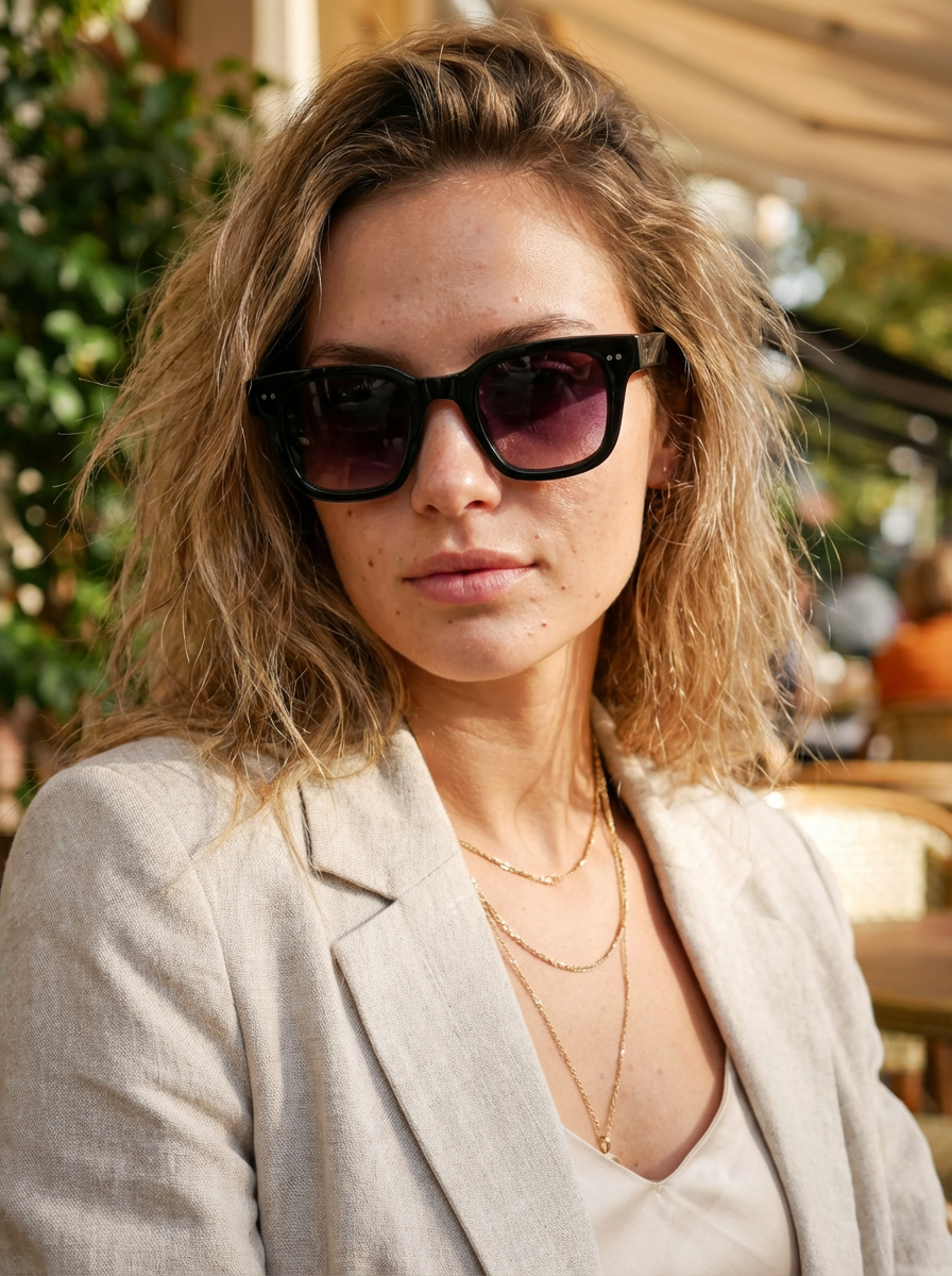 Boléro Verdene — Bold Square Sunglasses