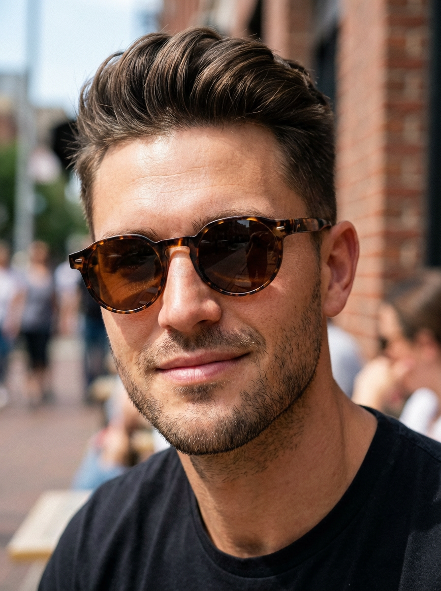 Boléro Brody — Round Keyhole Bridge Sunglasses