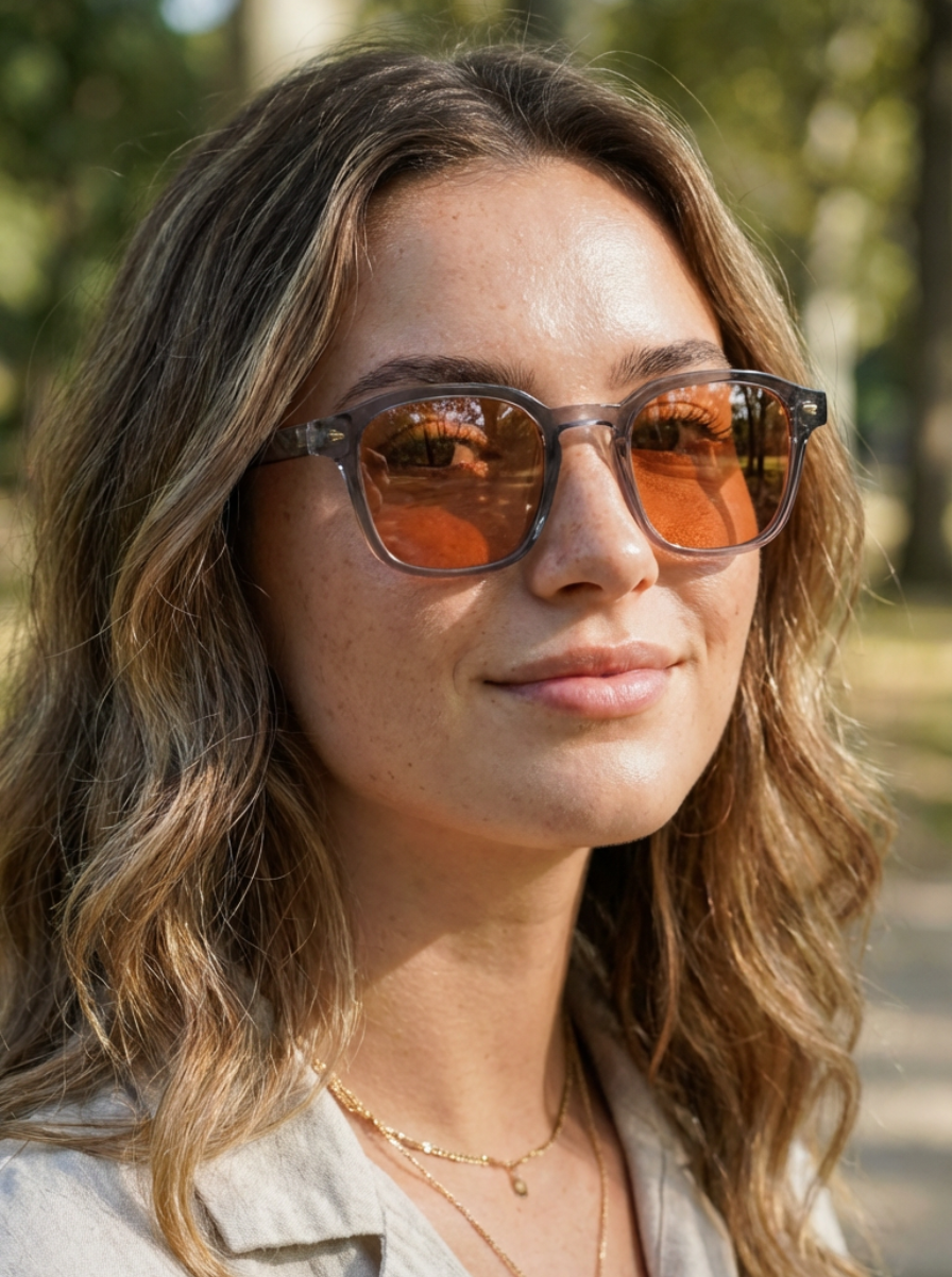Boléro Ryan — Retro Square Keyhole Sunglasses
