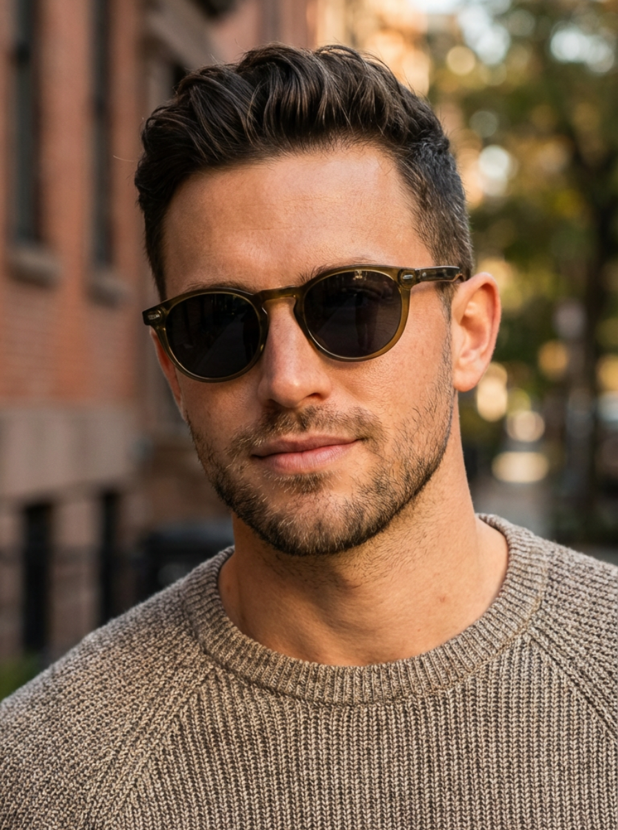 Boléro Briar — Round Keyhole Bridge Sunglasses