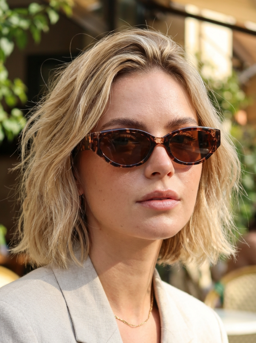 Boléro Elara — Retro Cat-Eye Sunglasses