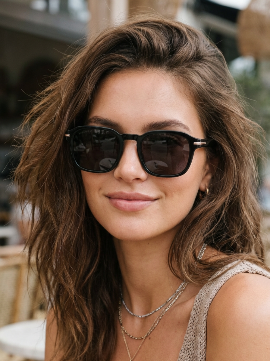 Boléro Quinn — Retro Square Sunglasses