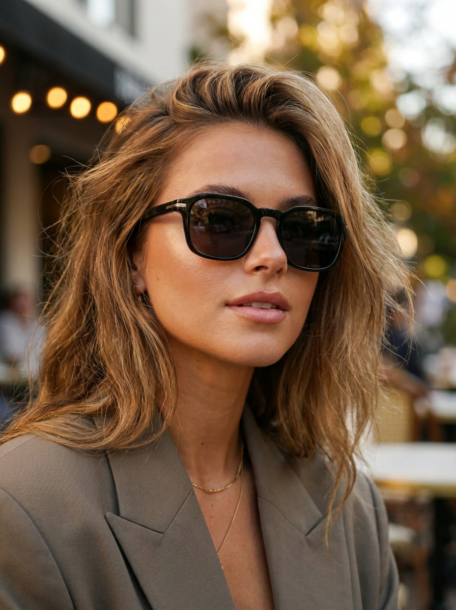 Boléro Quinn — Retro Square Sunglasses