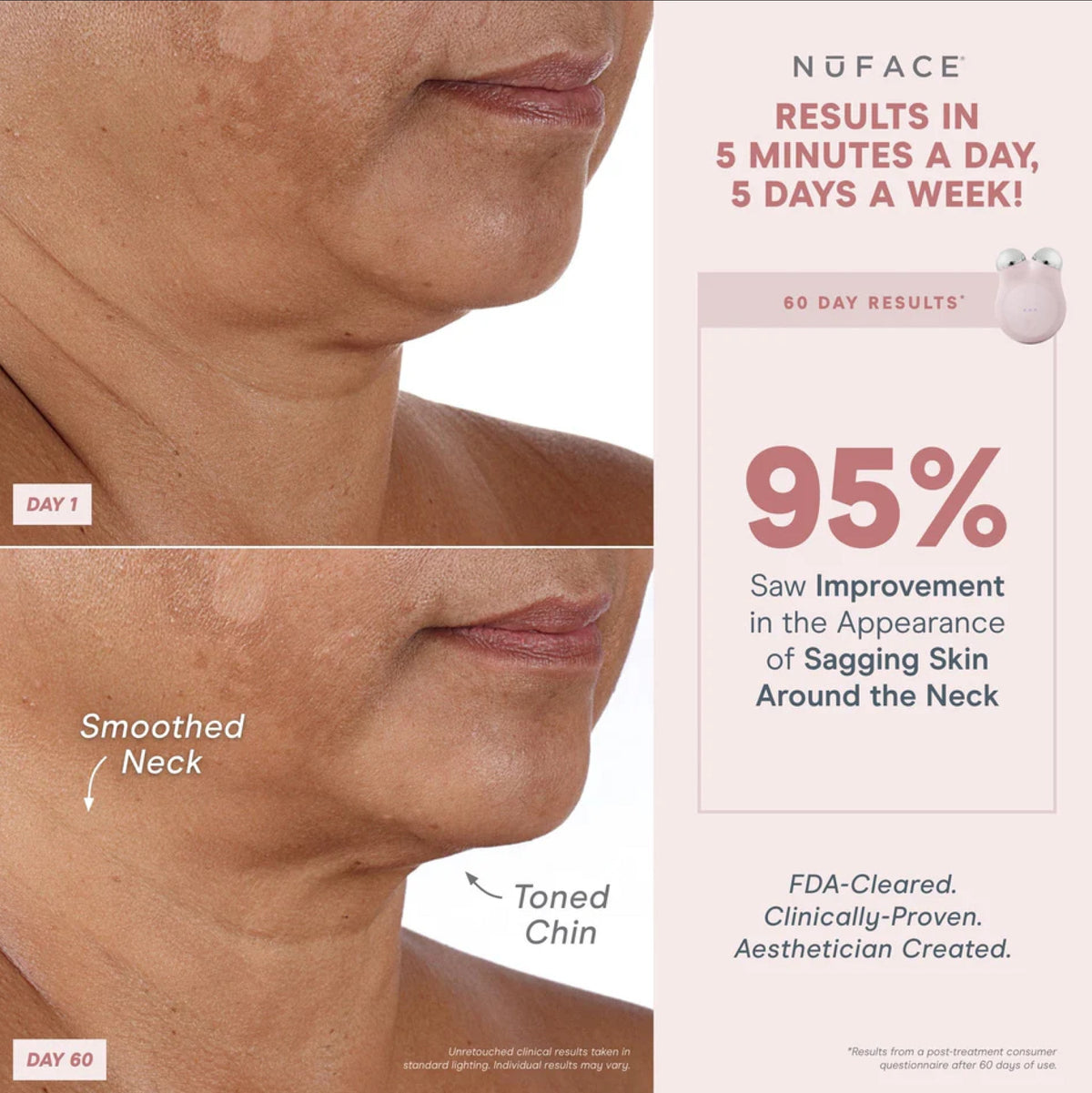 NuFACE MINI+ Device Starter Kit Sandy Rose