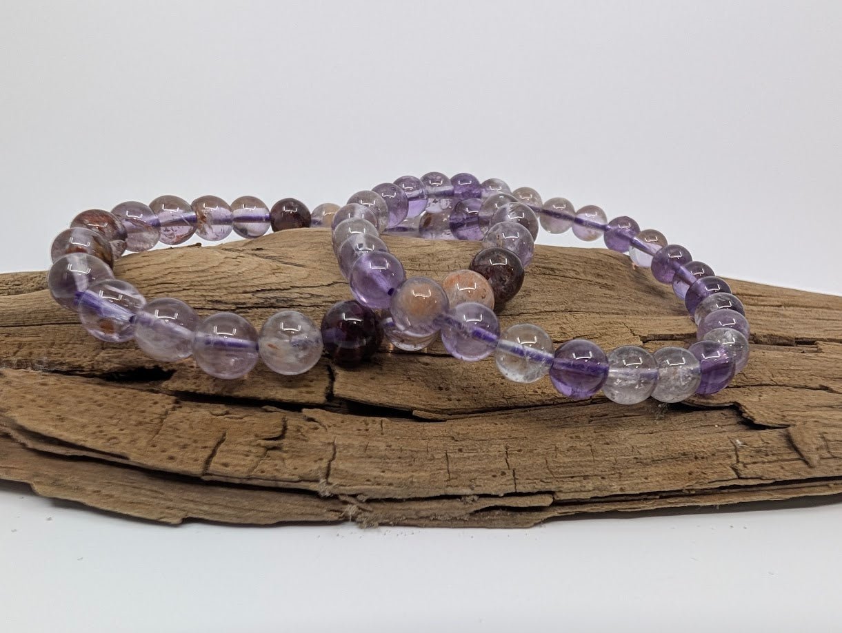 Amethyst Garden Quartz Bracelet — 6mm & 8mm