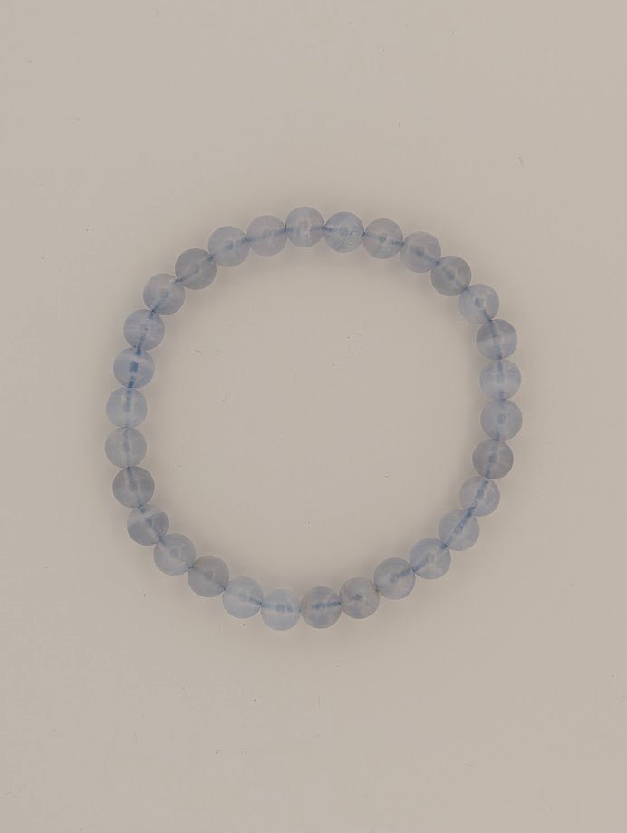 Blue Lace Agate Bracelet – Chip & 6mm Beads