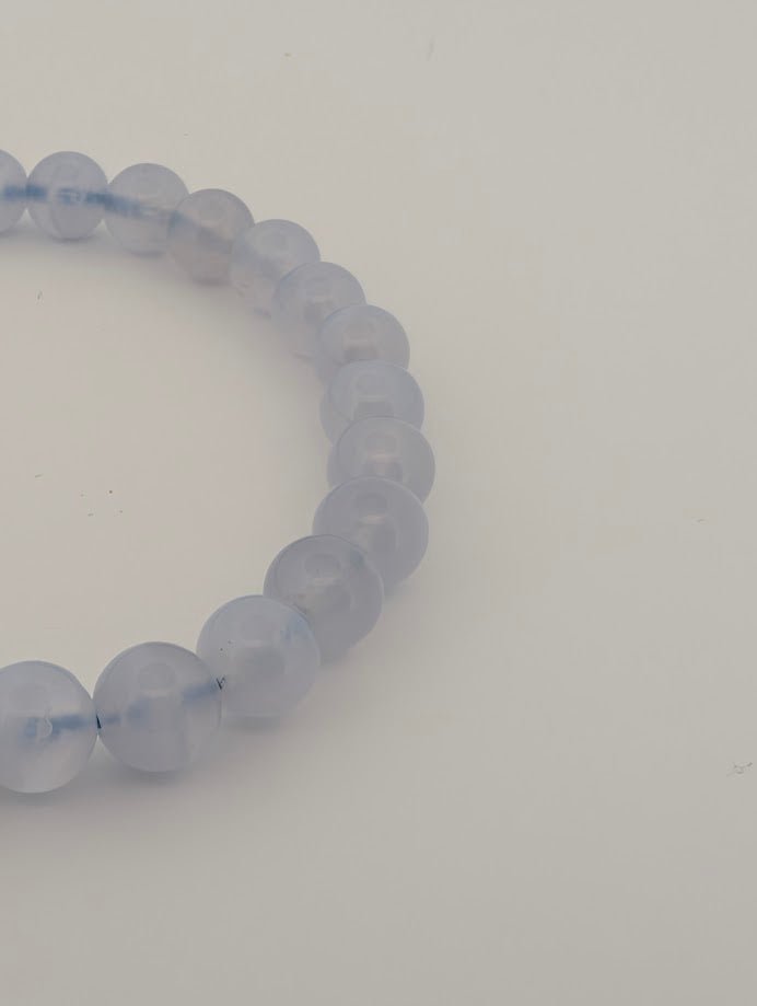 Blue Lace Agate Bracelet – Chip & 6mm Beads