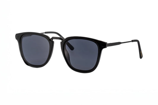 Boléro Maven — Matte Black Square Keyhole Sunglasses