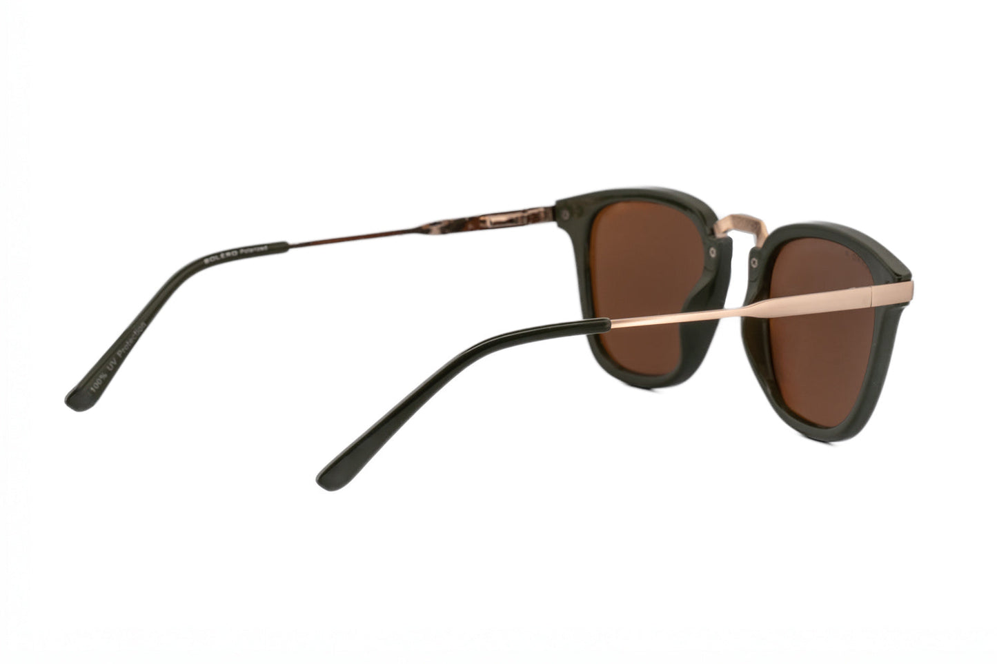 Boléro Maven — Matte Black Square Keyhole Sunglasses