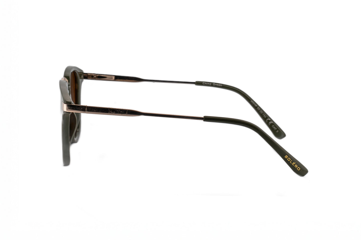 Boléro Maven — Matte Black Square Keyhole Sunglasses