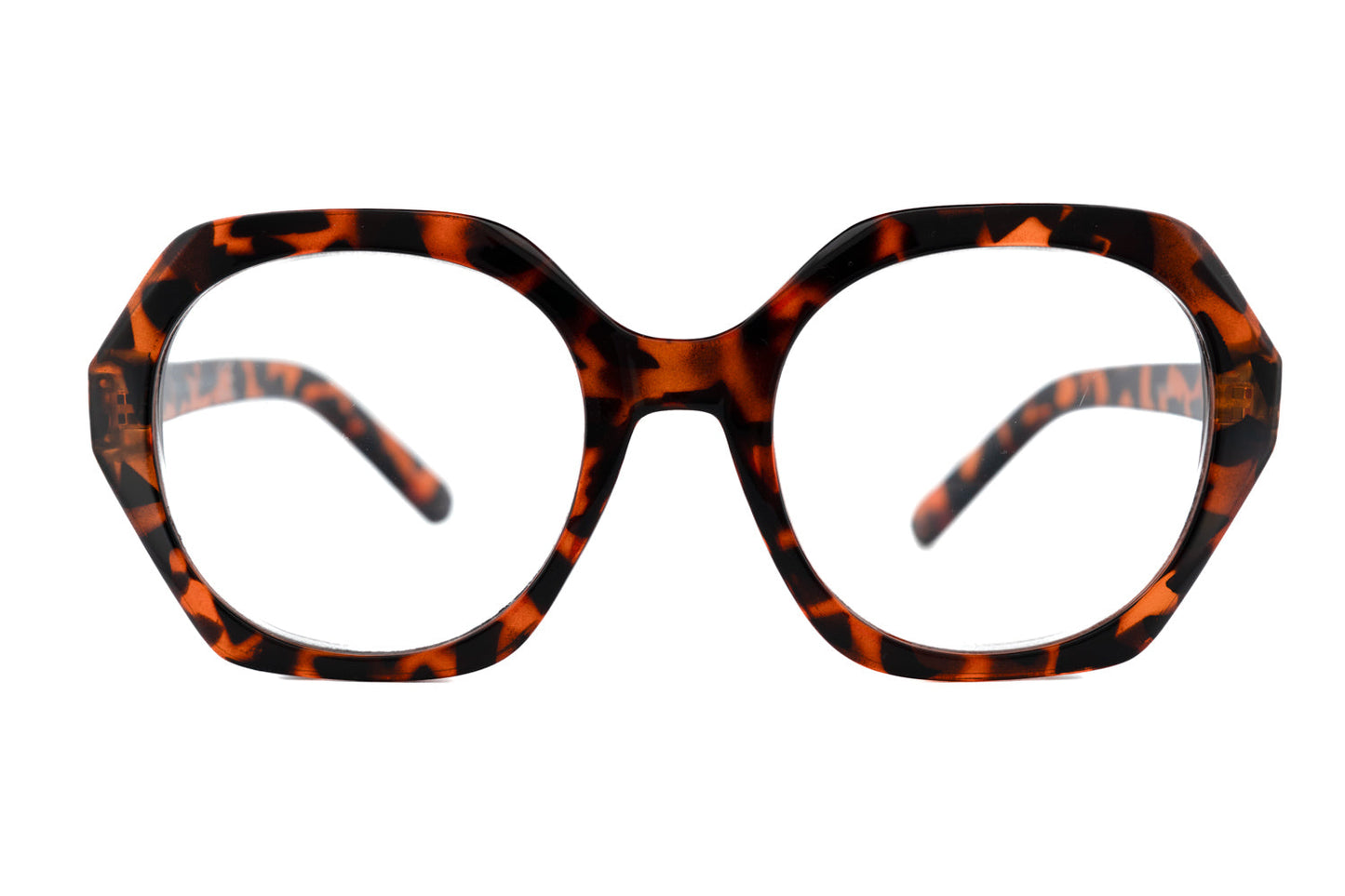 Boléro Saffron — Oversized Geometric Reading Glasses