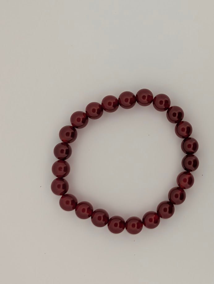 Carnelian Bracelet – 8mm Polished Beads