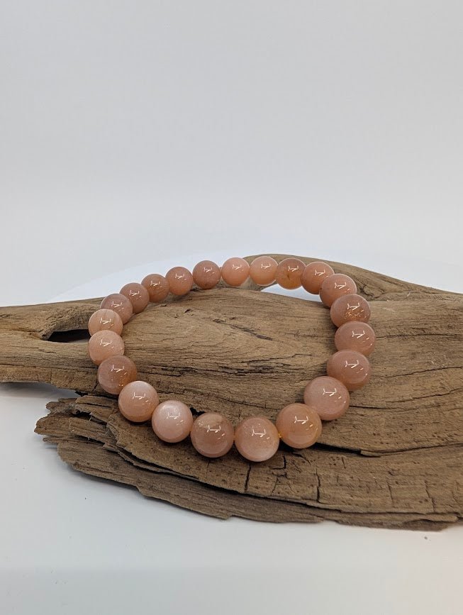 Golden Sunstone Bracelet — 8mm Beads