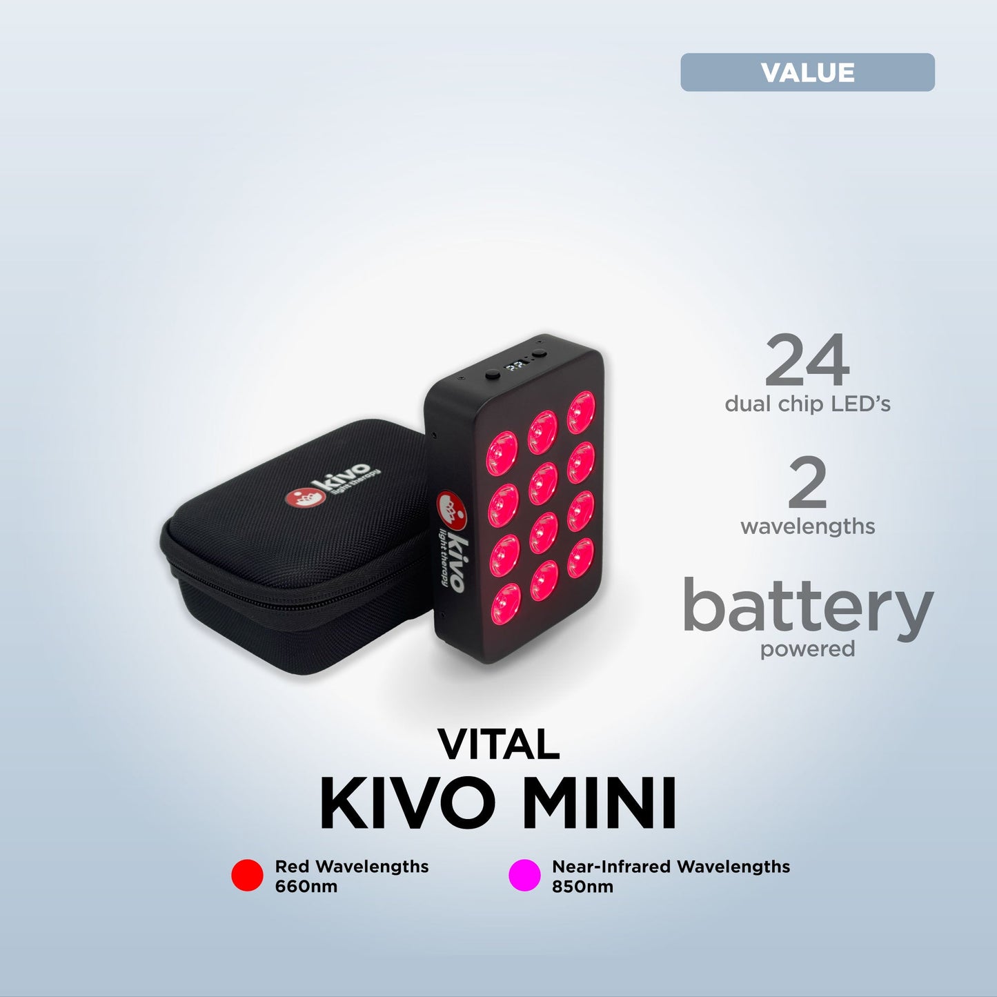 Kivo Mini: Portable Red Light