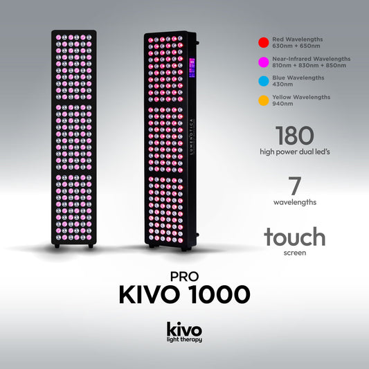 Kivo Pro 1000: Pro Medium Full Body Red Light Therapy Panel