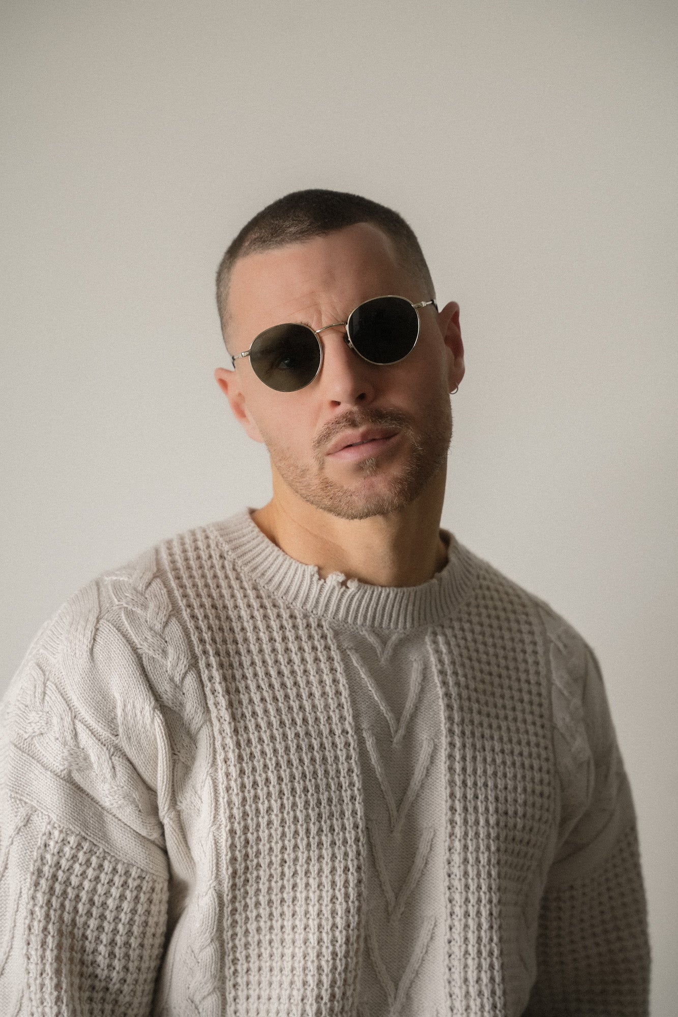 Boléro Sage — Round Metal Sunglasses