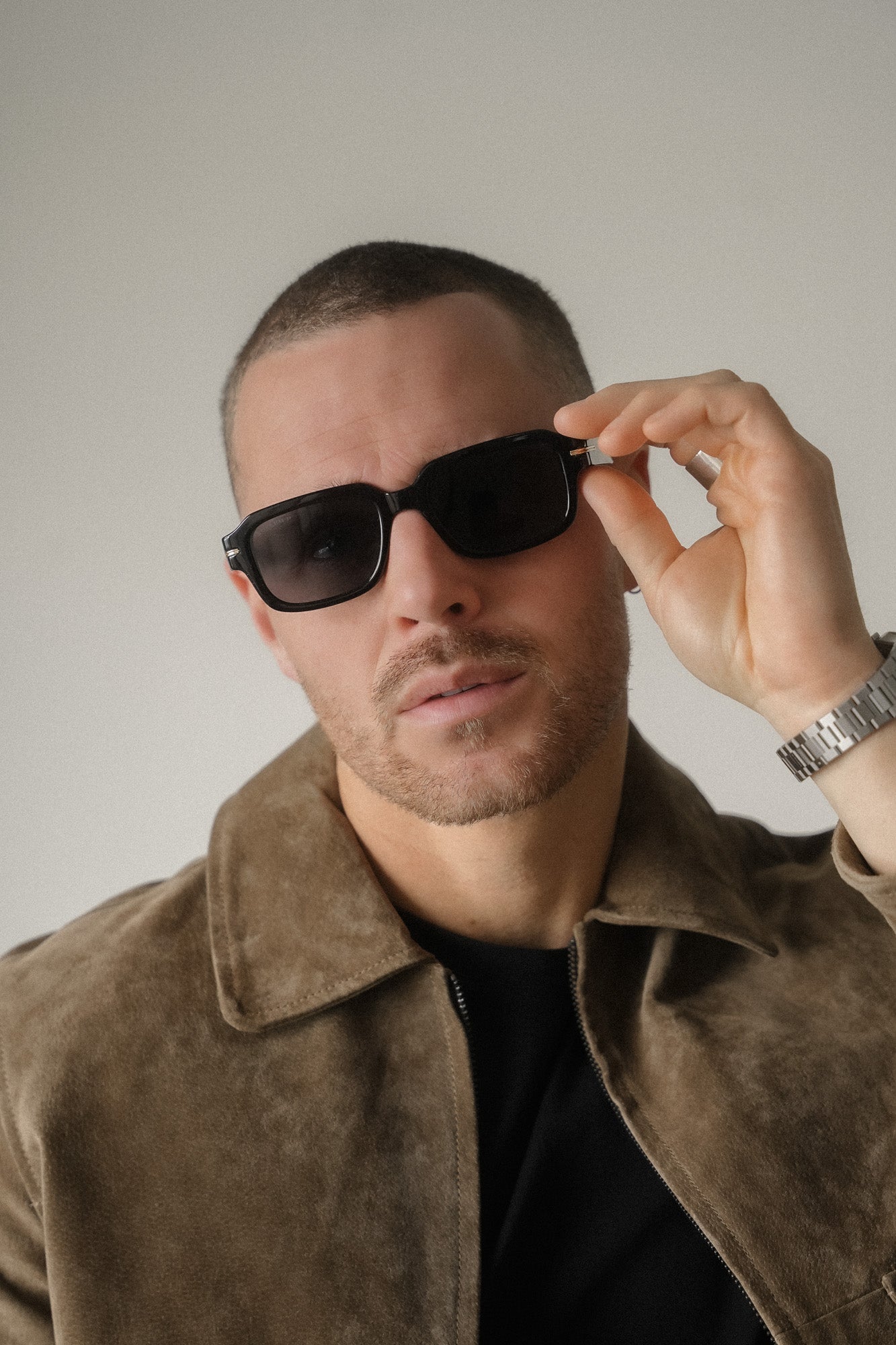 Boléro Rhea — Retro Rectangle Sunglasses