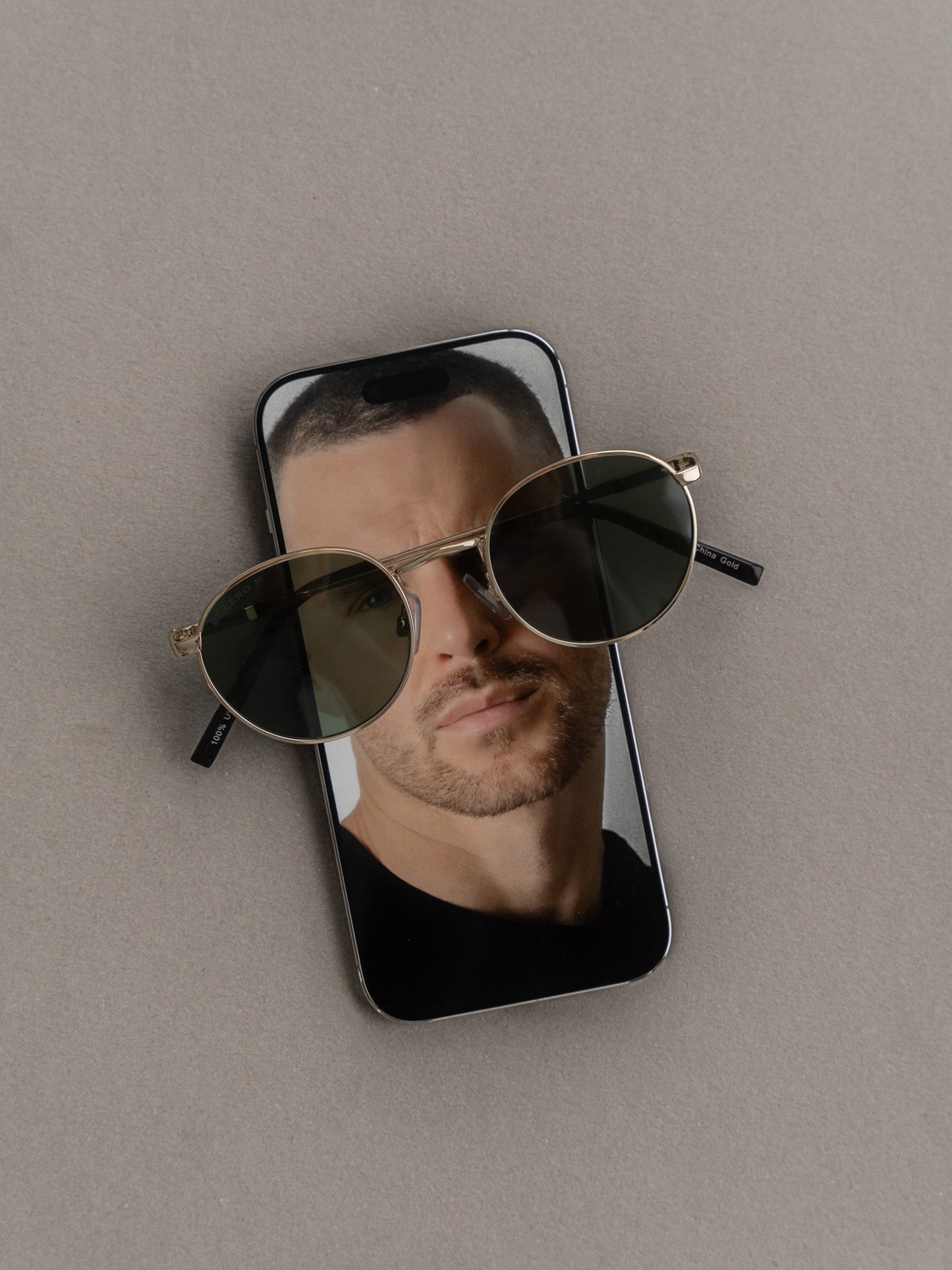 Boléro Sage — Round Metal Sunglasses