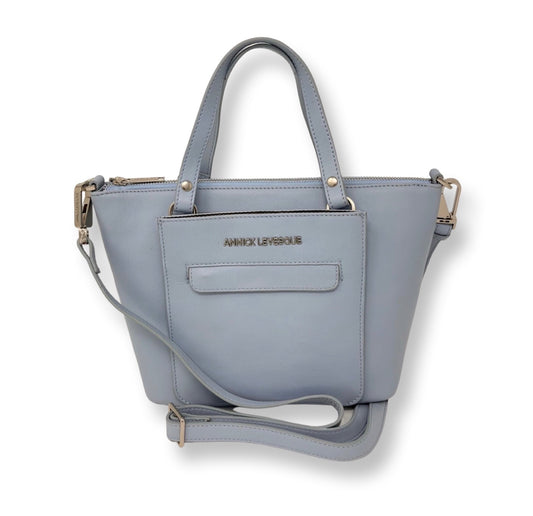 Sac à Main en Cuir Bleu Poudre, 2-en-1 | Lina
